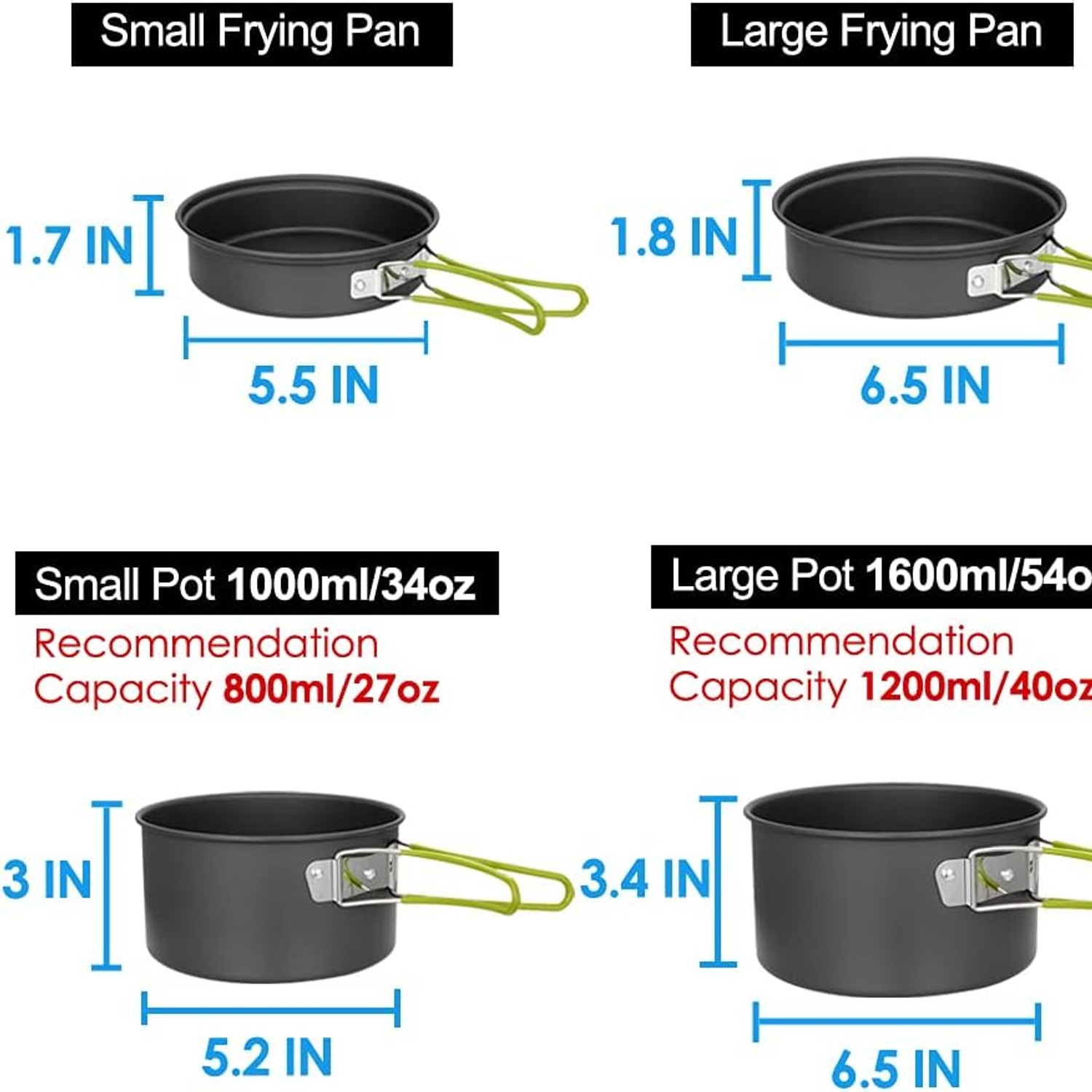 2 Person Camping Cookware Set: image 4