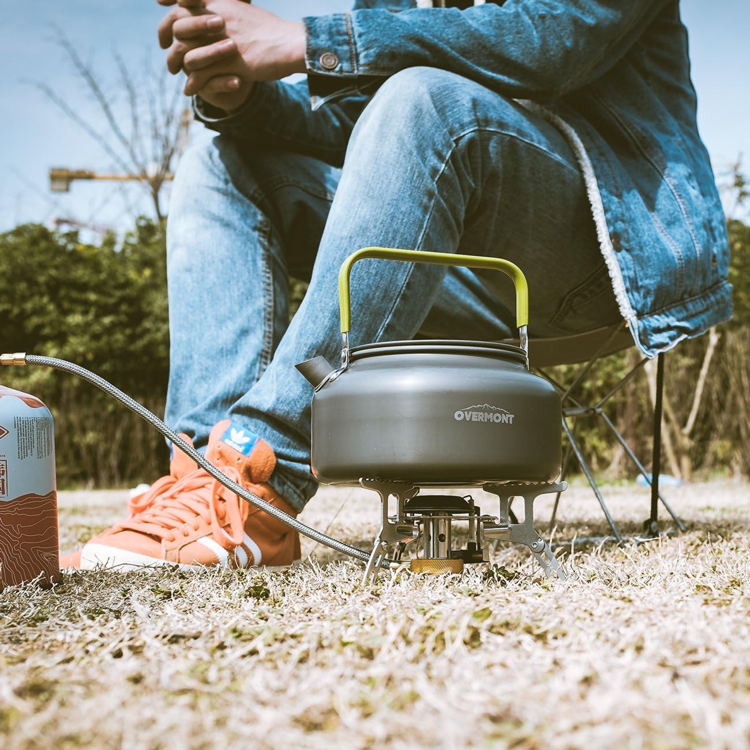 Overmont 1.2L Aluminum Camping Kettle: image 5