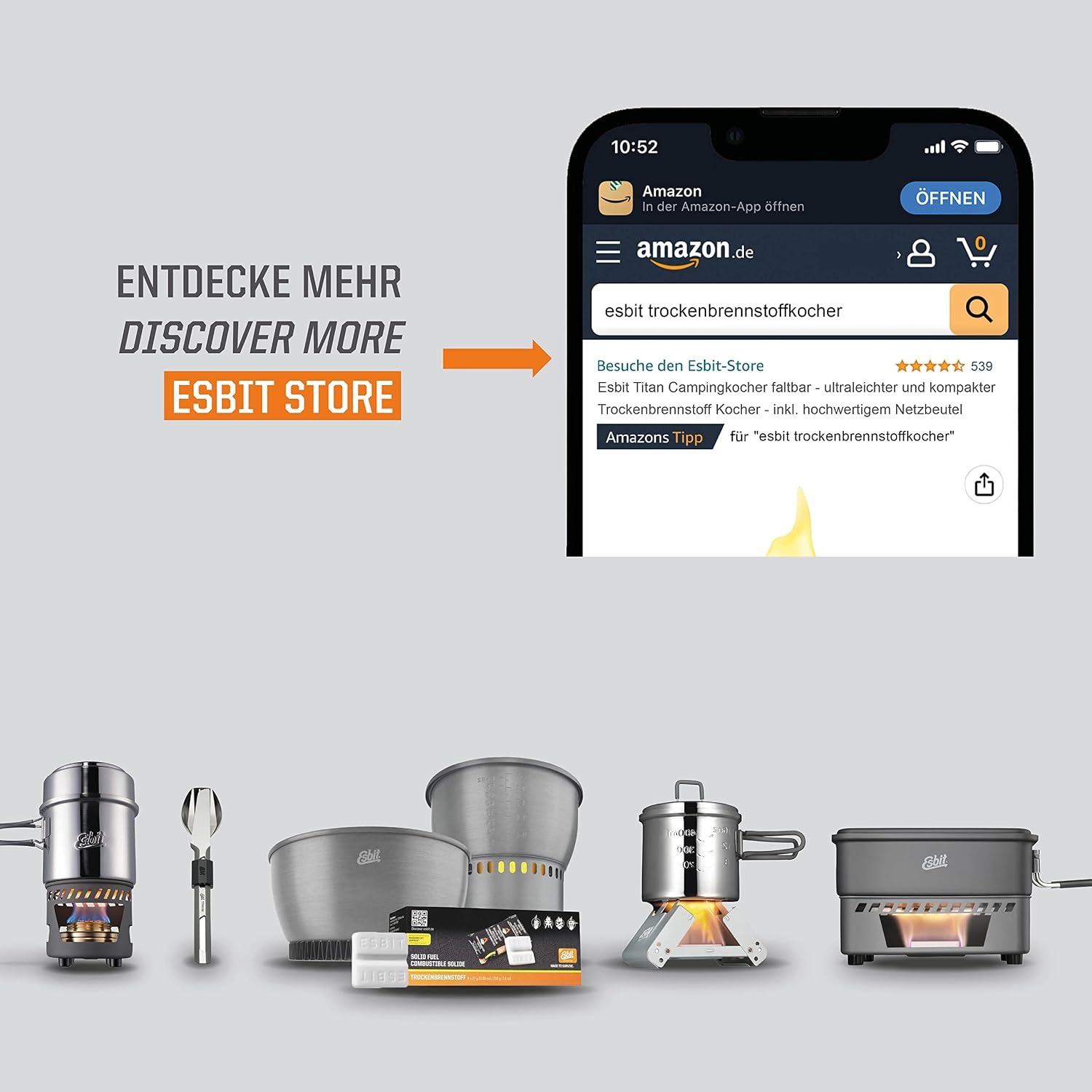 Esbit Titanium Solid Fuel Stove: image 7