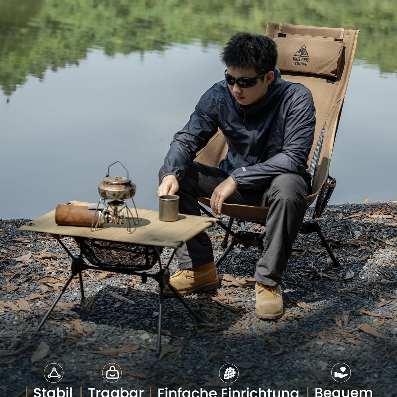 OneTigris High Back Folding Camping Chair: image 2