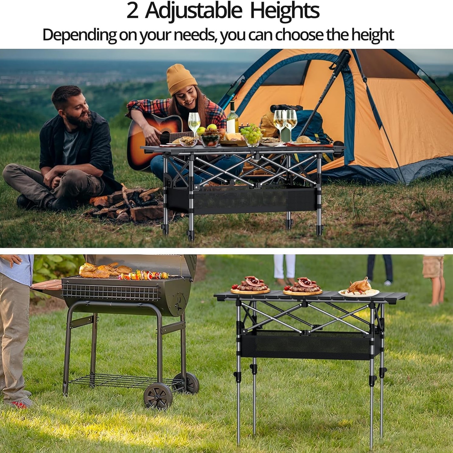 Anbte Roll Top Aluminum Camping Table: image 5