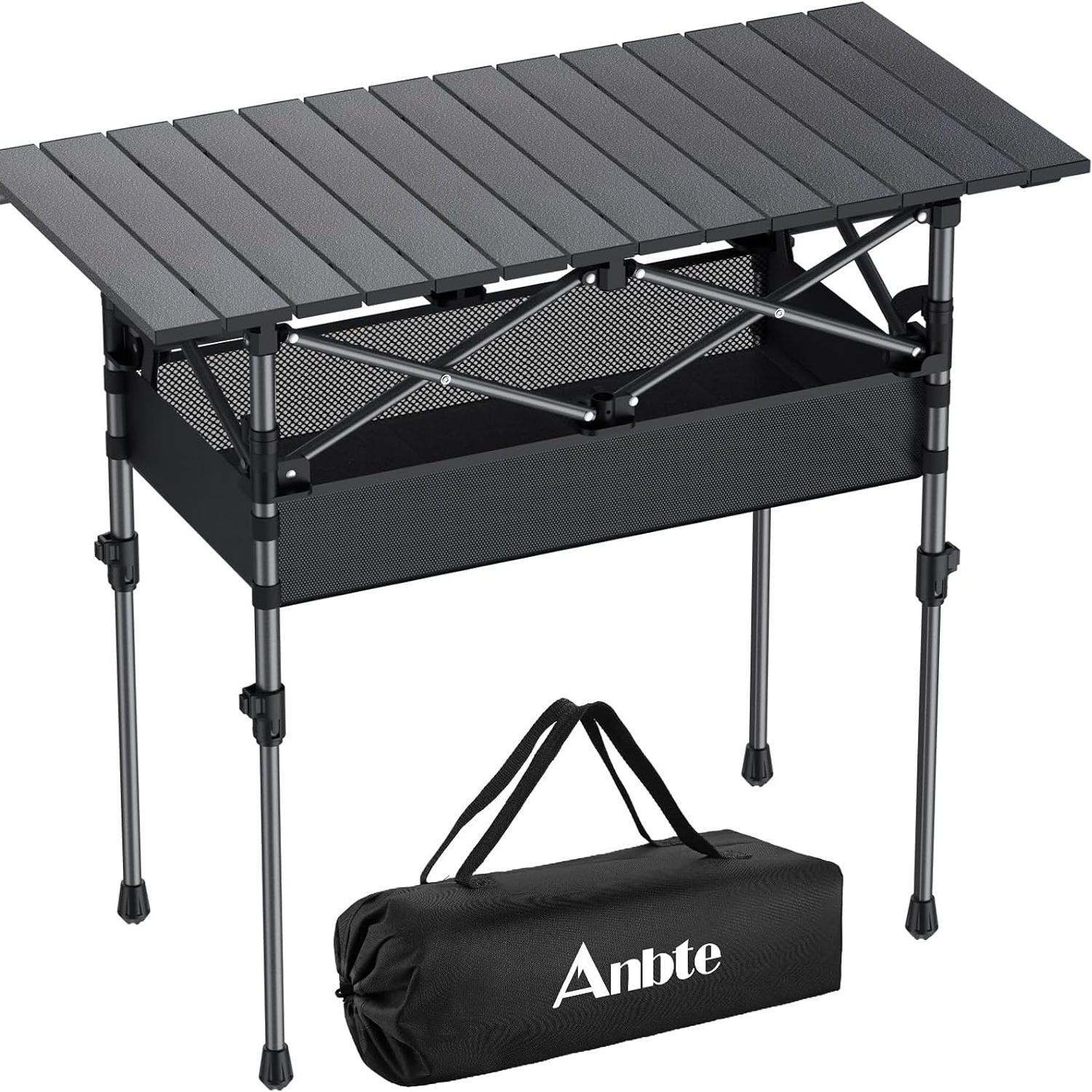 Anbte Roll Top Aluminum Camping Table: image 10