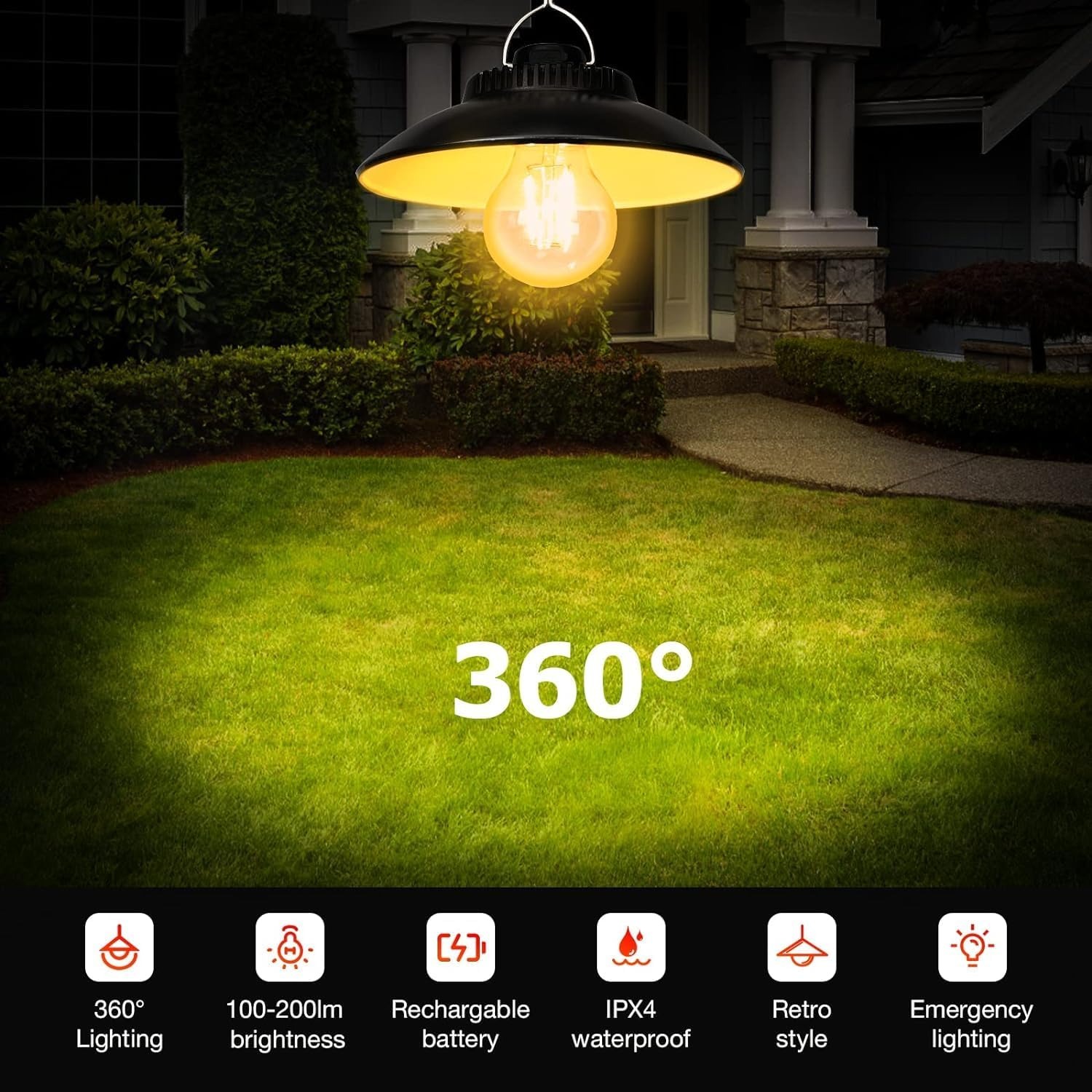 Retro Rechargeable Camping Lantern: image 6