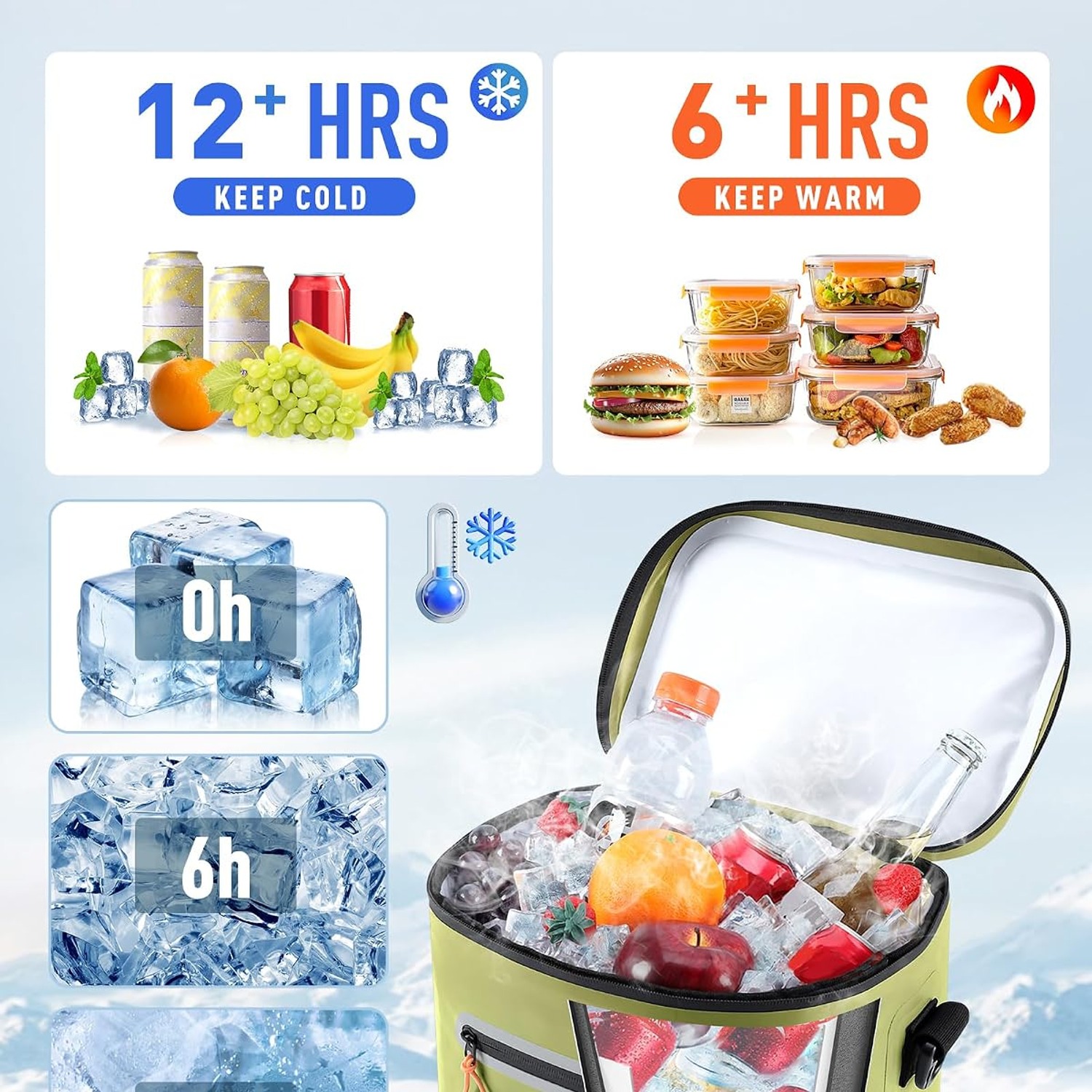 Soft Sided Insulated Cooler Bag (14L, 16 Can): image 3