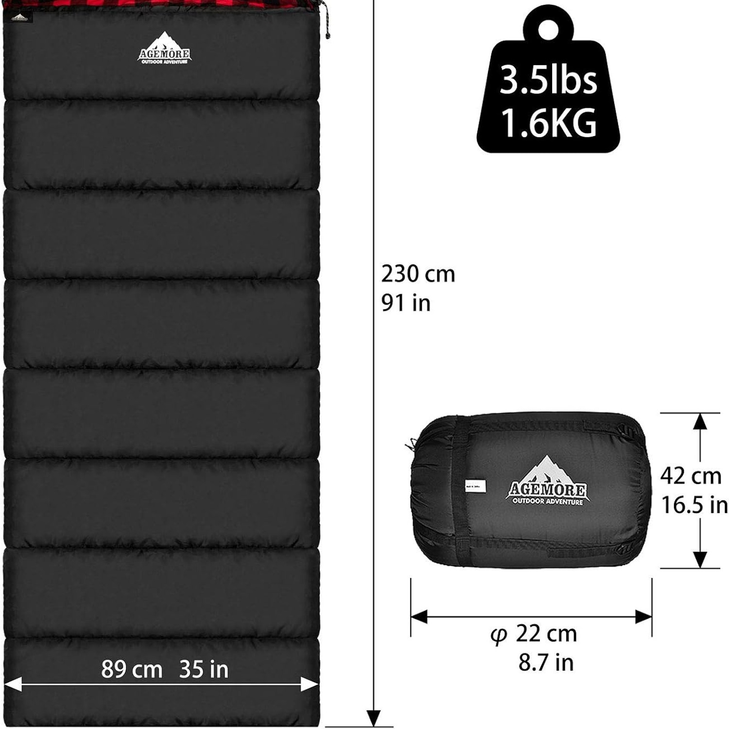 Cotton Flannel Sleeping Bag: image 6