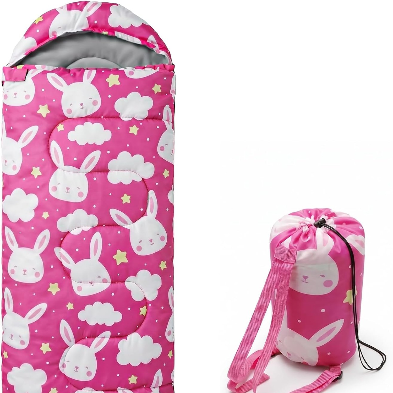 Kids Camping Sleeping Bag with Carry Sack