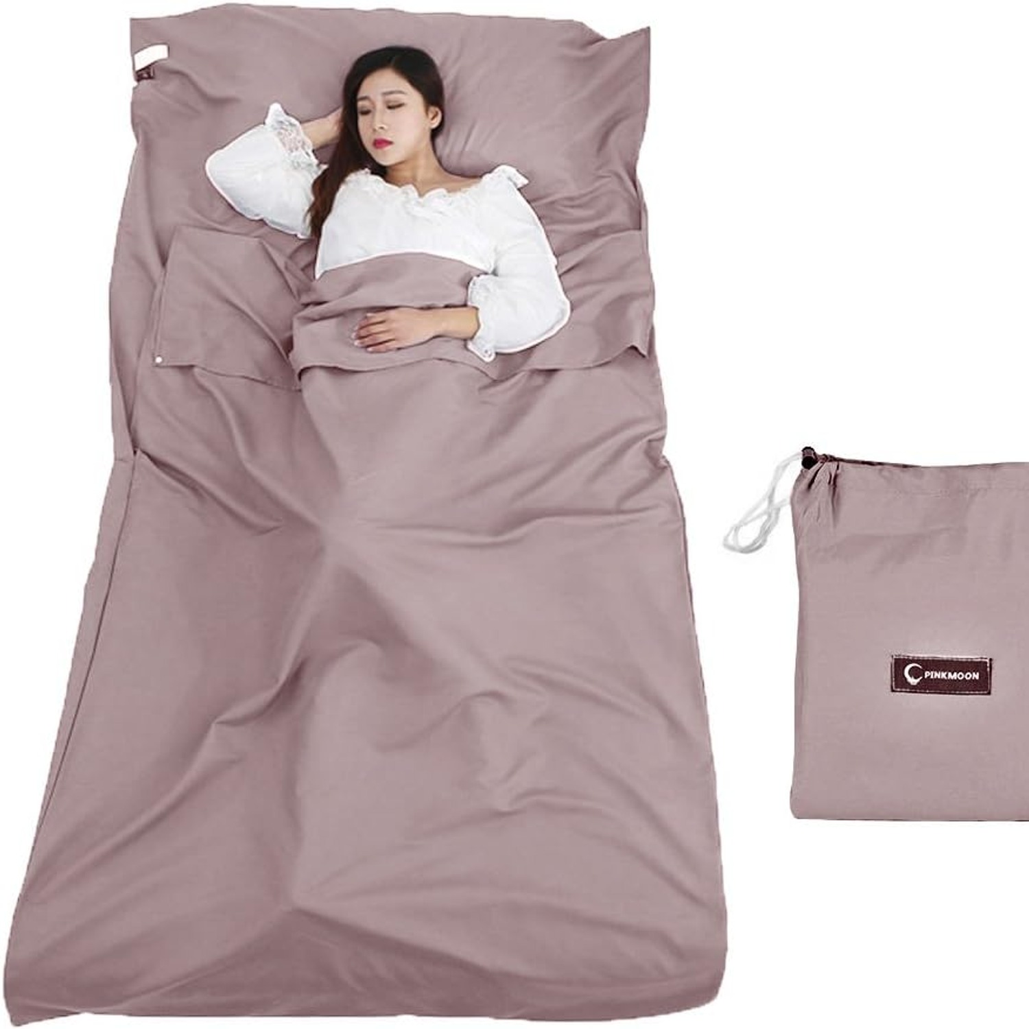Queta Lightweight Microfibre Travel Sleeping Bag with Carry Bag: image 7