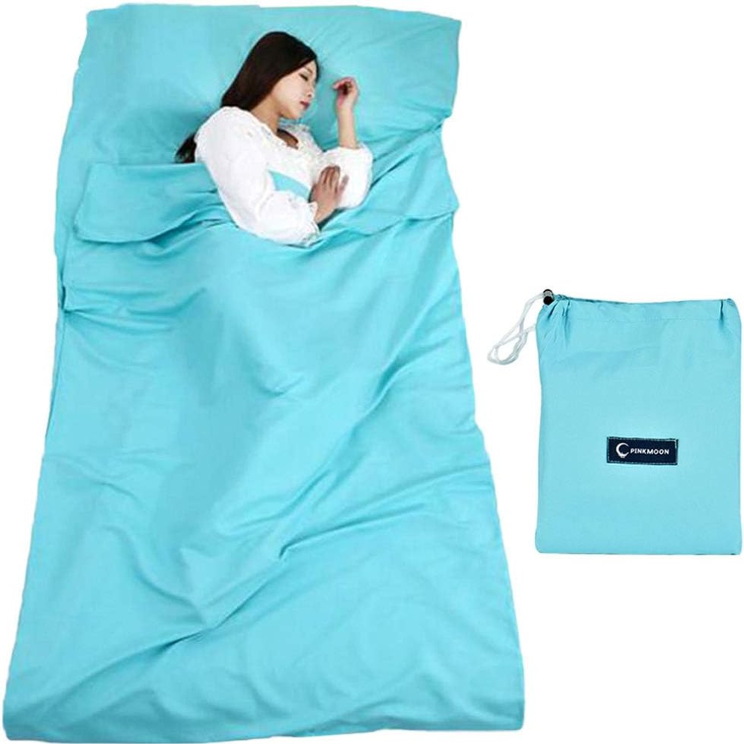 Queta Lightweight Microfibre Travel Sleeping Bag with Carry Bag: image 8