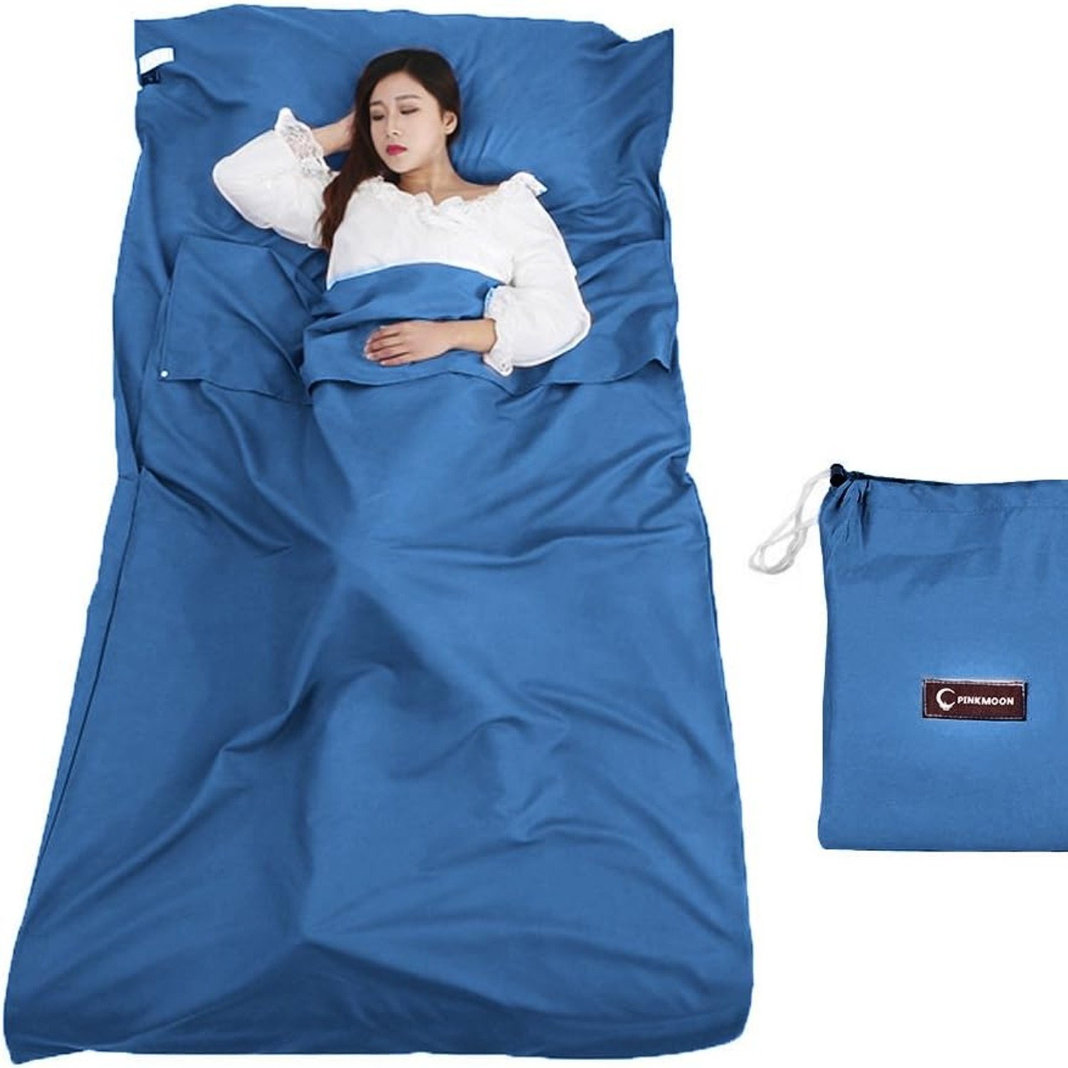 Queta Lightweight Microfibre Travel Sleeping Bag with Carry Bag